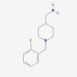 {1-[(2-Fluorophenyl)methyl]piperidin-4-yl}methanamine