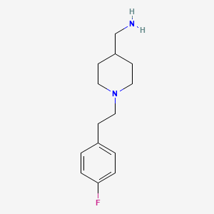 1-{1-[2-(4-Fluorophenyl)ethyl]piperidin-4-yl}methanamine