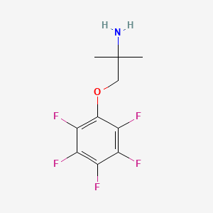 B3164967 [1,1-Dimethyl-2-(pentafluorophenoxy)ethyl]amine CAS No. 893764-75-5
