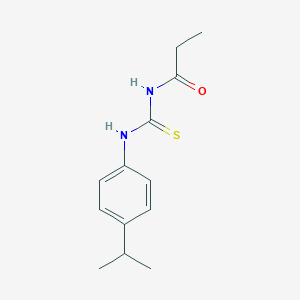 molecular formula C13H18N2OS B316526 N-(4-isopropylphenyl)-N'-propionylthiourea 