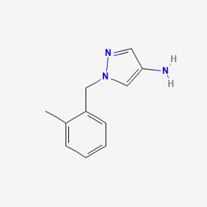 molecular formula C11H13N3 B3165268 1-[(2-Methylphenyl)methyl]-1H-pyrazol-4-amine CAS No. 898055-82-8