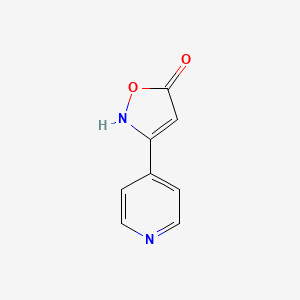 molecular formula C8H6N2O2 B3165288 5-Hydroxy-3-(4-pyridyl)isoxazole CAS No. 89819-63-6