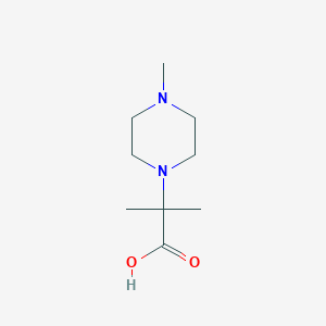 B3165306 2-Methyl-2-(4-methylpiperazin-1-yl)propanoic acid CAS No. 898387-28-5