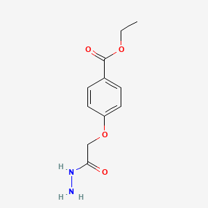 molecular formula C11H14N2O4 B3165346 Ethyl 4-(2-hydrazino-2-oxoethoxy)benzoate CAS No. 898747-57-4