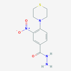 molecular formula C11H14N4O3S B3165524 3-nitro-4-(thiomorpholin-4-yl)benzohydrazide CAS No. 900019-35-4