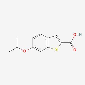 molecular formula C12H12O3S B3165605 6-Isopropoxy-benzo[b]thiophene-2-carboxylic acid CAS No. 901919-81-1