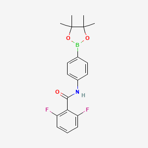 B3165796 2,6-difluoro-N-[4-(4,4,5,5-tetramethyl-1,3,2-dioxaborolan-2-yl)phenyl]benzamide CAS No. 903522-11-2