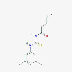 molecular formula C15H22N2OS B316599 N-[(3,5-dimethylphenyl)carbamothioyl]hexanamide 