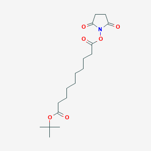 molecular formula C18H29NO6 B3165999 10-(tert-Butoxy)-10-oxodecanoic NHS ester CAS No. 905735-81-1