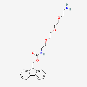 molecular formula C23H30N2O5 B3166032 Fmoc-NH-PEG3-C2-NH2 