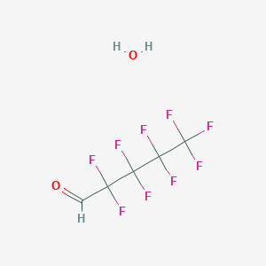 molecular formula C5H3F9O2 B3166102 Nonafluoropentanal hydrate CAS No. 907607-08-3