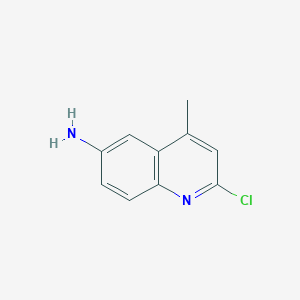 molecular formula C10H9ClN2 B3166109 2-Chloro-4-methylquinolin-6-amine CAS No. 90772-83-1