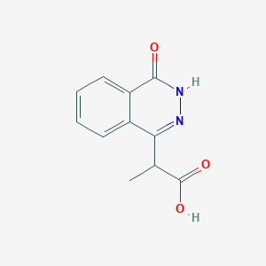 molecular formula C11H10N2O3 B031662 2-(4-Oxo-3,4-dihydrophthalazin-1-yl)propanoic acid CAS No. 247128-12-7