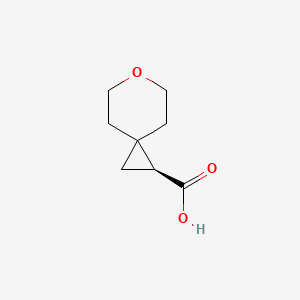 molecular formula C8H12O3 B3166249 (1S)-6-Oxaspiro[2.5]octane-1-carboxylic acid CAS No. 909406-97-9
