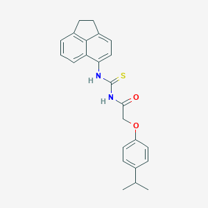 molecular formula C24H24N2O2S B316625 N-(1,2-dihydroacenaphthylen-5-yl)-N'-[(4-isopropylphenoxy)acetyl]thiourea 