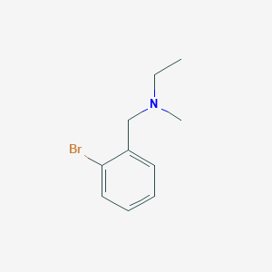 molecular formula C10H14BrN B3166261 [(2-Bromophenyl)methyl](ethyl)methylamine CAS No. 90944-50-6