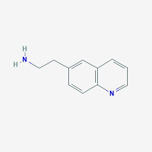 molecular formula C11H12N2 B3166332 2-(quinolin-6-yl)ethan-1-amine CAS No. 910381-48-5