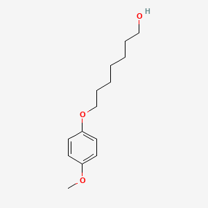 molecular formula C14H22O3 B3166352 1-heptanol, 7-(4-methoxyphenoxy)- CAS No. 910469-97-5