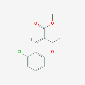 molecular formula C12H11ClO3 B3166357 Methyl 2-(2-chlorobenzylidene)-3-oxobutanoate CAS No. 910471-57-7