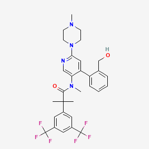 molecular formula C30H32F6N4O2 B3166387 Monohydroxy Netupitant CAS No. 910808-12-7