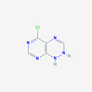 molecular formula C5H4ClN5 B3166416 5-Chloro-1,4-dihydropyrimido[5,4-e][1,2,4]triazine CAS No. 91115-01-4