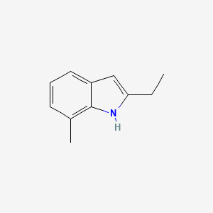 molecular formula C11H13N B3166440 2-ethyl-7-methyl-1H-indole CAS No. 91131-84-9