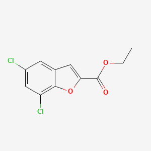 molecular formula C11H8Cl2O3 B3166488 Ethyl 5,7-Dichlorobenzofuran-2-carboxylate CAS No. 91183-47-0