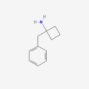 molecular formula C11H15N B3166523 1-Benzylcyclobutanamine CAS No. 91245-60-2