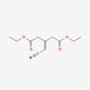 molecular formula C11H15NO4 B3166546 Diethyl 3-(cyanomethylene)pentanedioate CAS No. 91248-21-4
