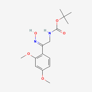 molecular formula C15H22N2O5 B3166608 [2-(2,4-DIMETHOXY-PHENYL)-2-HYDROXYIMINO-ETHYL]-CARBAMIC ACID TERT-BUTYL ESTER CAS No. 912762-70-0