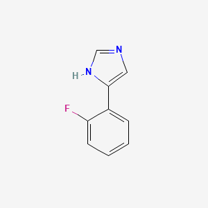 molecular formula C9H7FN2 B3166646 5-(2-fluorophenyl)-1H-imidazole CAS No. 912763-52-1