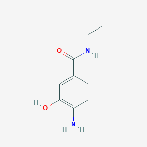 molecular formula C9H12N2O2 B3166649 4-amino-N-ethyl-3-hydroxybenzamide CAS No. 912839-31-7