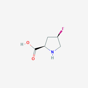 molecular formula C5H8FNO2 B3166759 (2R,4R)-4-fluoropyrrolidine-2-carboxylic acid CAS No. 913820-71-0