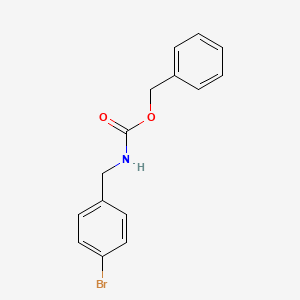molecular formula C15H14BrNO2 B3166858 Benzyl N-[(4-bromophenyl)methyl]carbamate CAS No. 914452-60-1