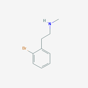 molecular formula C9H12BrN B3166913 2-(2-bromophenyl)-N-methylethanamine CAS No. 915025-70-6