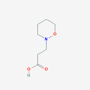 molecular formula C7H13NO3 B3167007 3-(1,2-Oxazinan-2-yl)propanoic acid CAS No. 915922-89-3