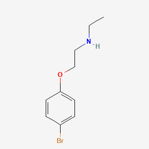 molecular formula C10H14BrNO B3167025 [2-(4-Bromophenoxy)ethyl](ethyl)amine CAS No. 915923-93-2