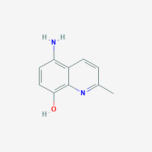 molecular formula C10H10N2O B3167042 5-amino-2-methylquinolin-8-ol CAS No. 91613-48-8