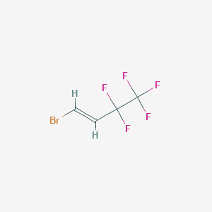molecular formula C4H2BrF5 B3167044 (E)-1-Bromo-3,3,4,4,4-pentafluorobut-1-ene CAS No. 916134-86-6