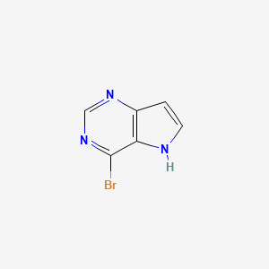 molecular formula C6H4BrN3 B3167054 4-Bromo-5H-pyrrolo[3,2-d]pyrimidine CAS No. 916213-53-1