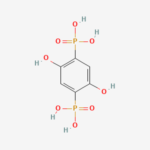 molecular formula C6H8O8P2 B3167063 2,5-Dihydroxy-1,4-benzenediphosphonic acid CAS No. 91633-16-8