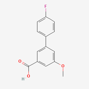 molecular formula C14H11FO3 B3167065 4'-Fluoro-3-methoxybiphenyl-5-carboxylic acid CAS No. 916343-83-4