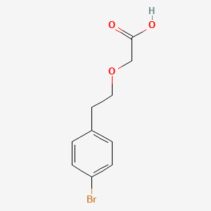 molecular formula C10H11BrO3 B3167126 2-[2-(4-Bromophenyl)ethoxy]acetic acid CAS No. 917226-71-2