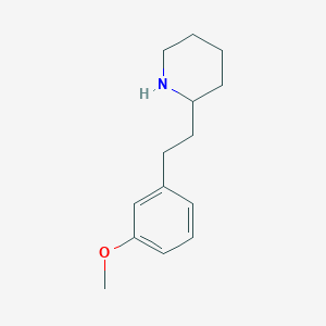 molecular formula C14H21NO B3167159 2-[2-(3-Methoxy-phenyl)-ethyl]-piperidine CAS No. 917747-49-0