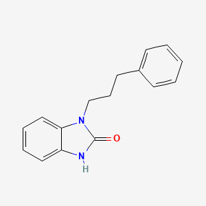 molecular formula C16H16N2O B3167224 1-(3-Phenylpropyl)-2,3-dihydro-1H-1,3-benzodiazol-2-one CAS No. 918152-32-6