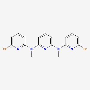 molecular formula C17H15Br2N5 B3167259 N2,N6-Bis(6-bromopyridin-2-YL)-N2,N6-dimethylpyridine-2,6-diamine CAS No. 918634-17-0
