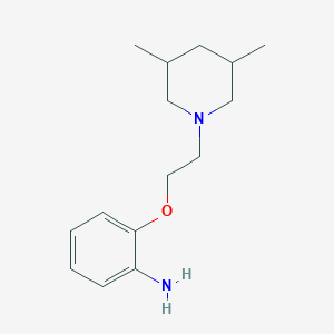 molecular formula C15H24N2O B3167386 2-(2-(3,5-Dimethylpiperidin-1-yl)ethoxy)aniline CAS No. 919036-85-4