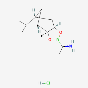 molecular formula C12H23BClNO2 B3167404 (R)-BoroAla(+)-Pinanediol-HCl CAS No. 919103-31-4