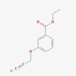 molecular formula C12H12O3 B3167407 ethyl 3-(prop-2-yn-1-yloxy)benzoate CAS No. 91920-00-2