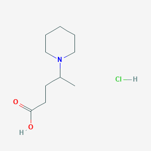 molecular formula C10H20ClNO2 B3167430 4-(1-Piperidinyl)pentanoic acid hydrochloride CAS No. 91951-49-4